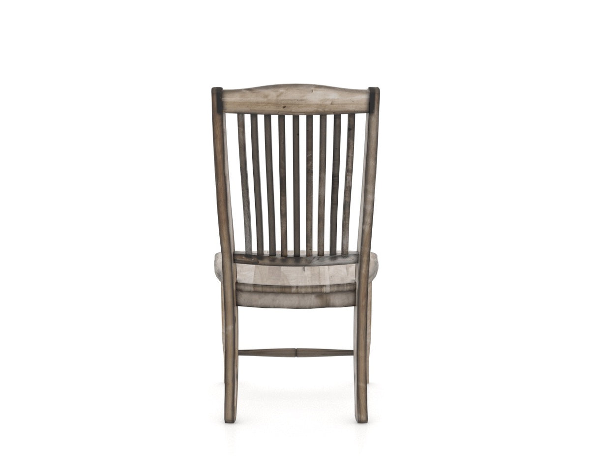 Canadel Champlain Dining Chair in Heritage Nature, back view