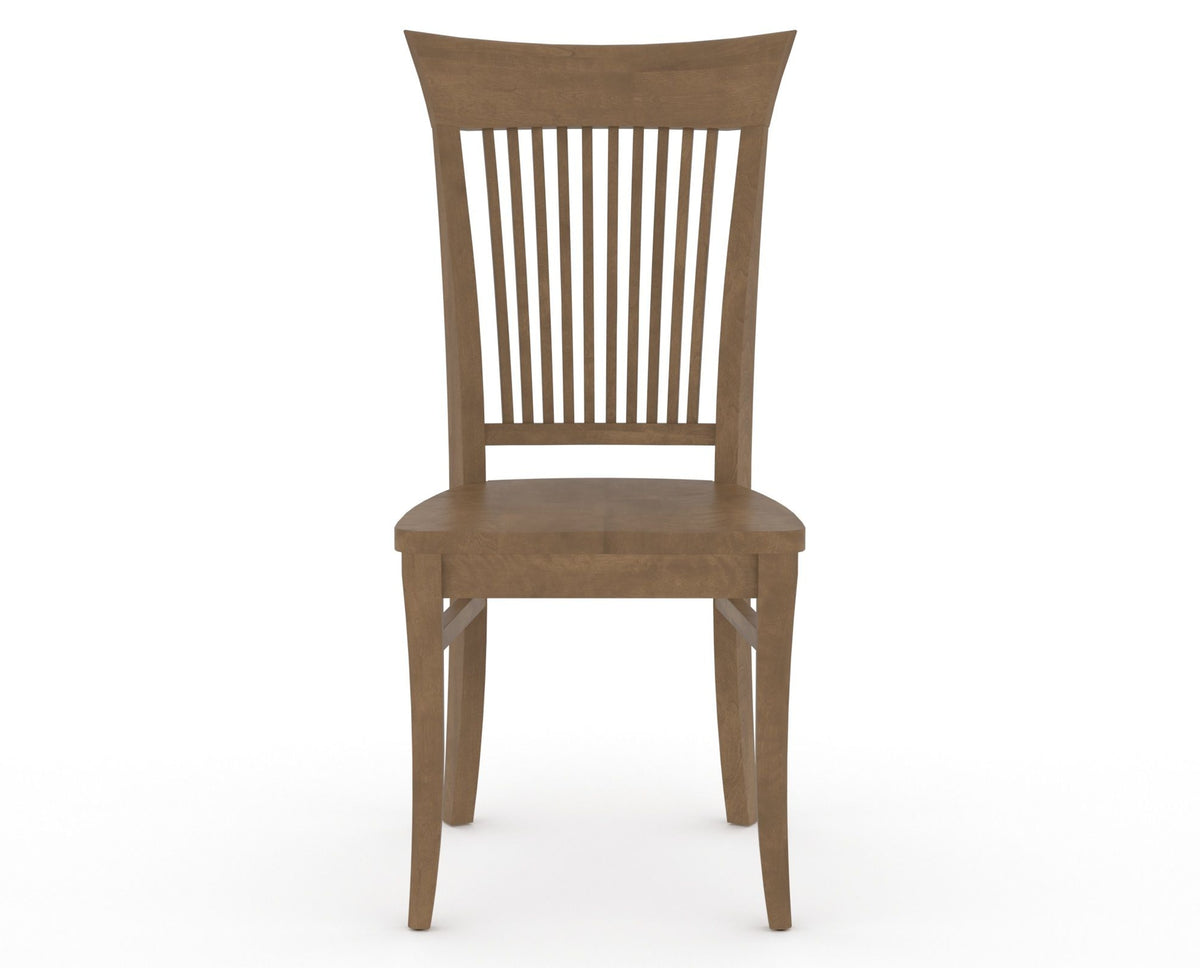 Canadel Jess Dining Chair in Pecan Washed, front view