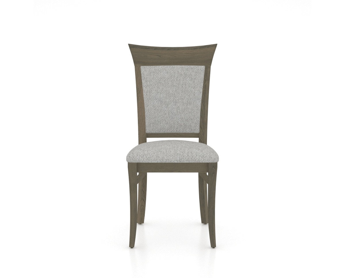 Canadel Jess Too Dining Chair in Shadow, 7C Fabric, front view