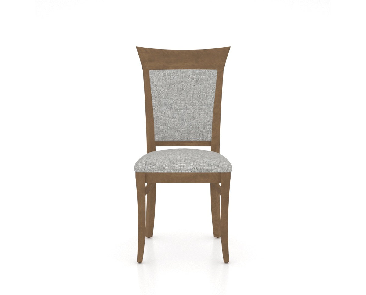 Canadel Jess Too Dining Chair in Pecan Washed, 7C Fabric, front view