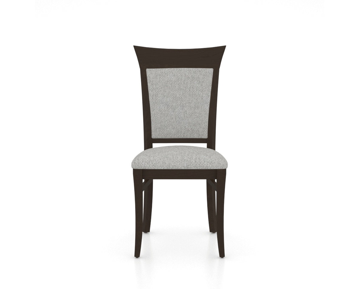 Canadel Jess Too Dining Chair in Davy's Grey, 7C Fabric, front view