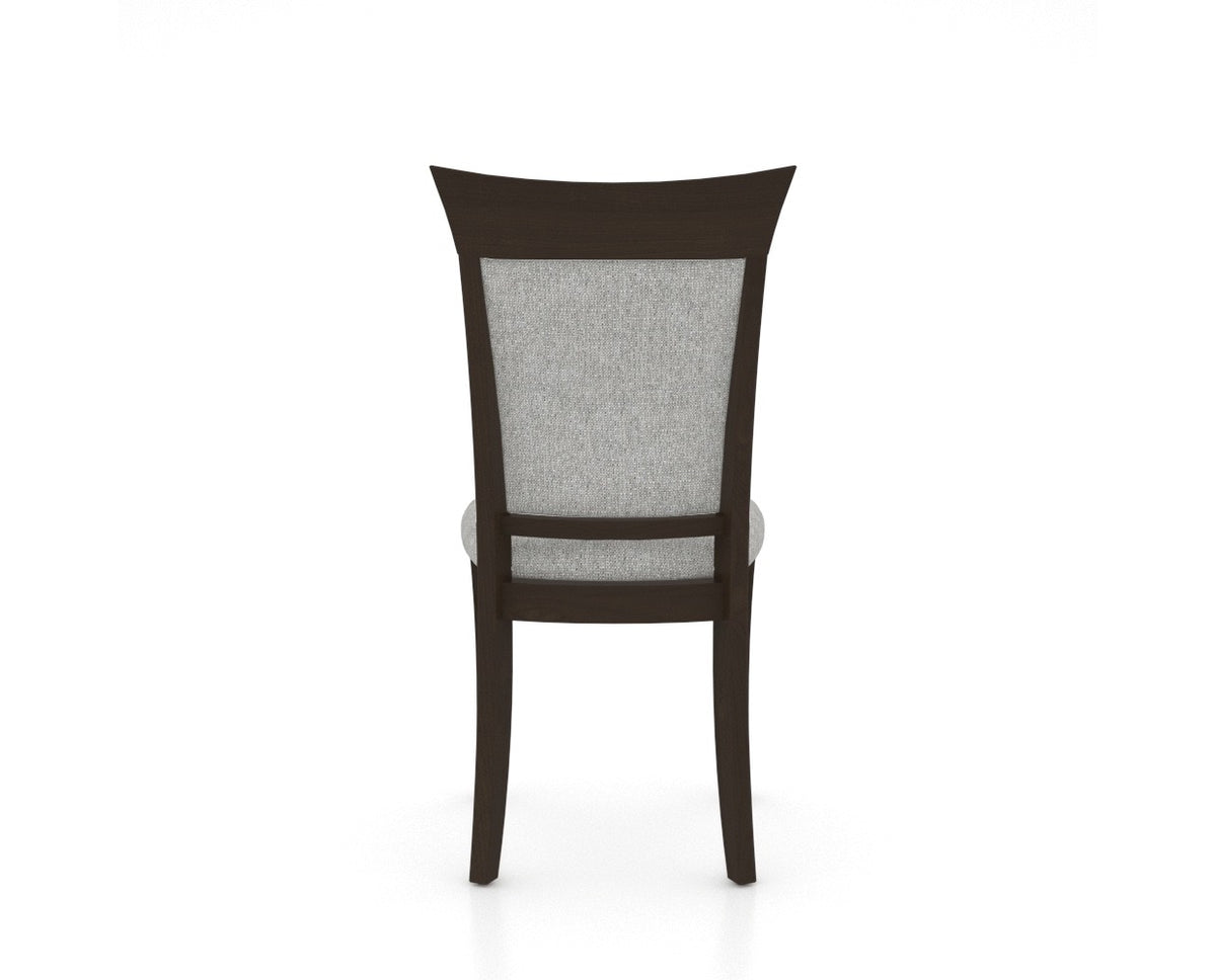 Canadel Jess Too Dining Chair in Davy's Grey, 7C Fabric, back view