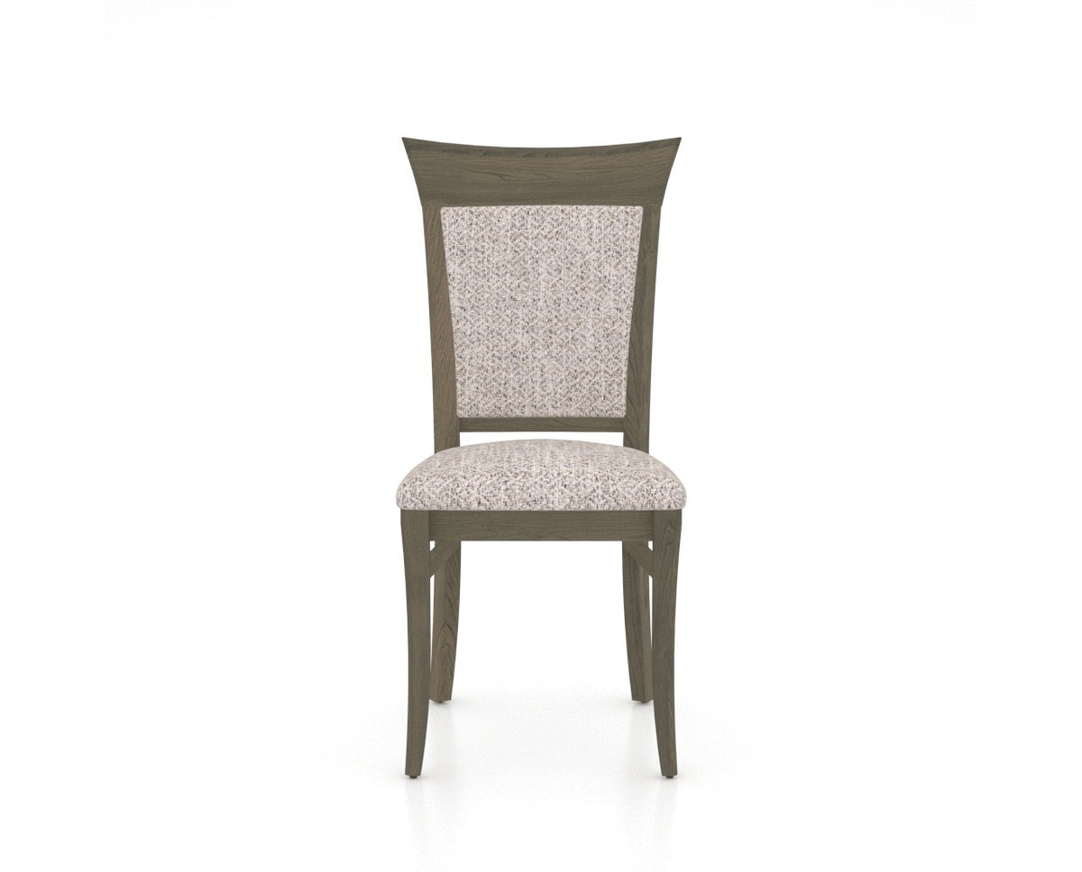 Canadel Jess Too Dining Chair in Shadow, FP Crypton®, front view