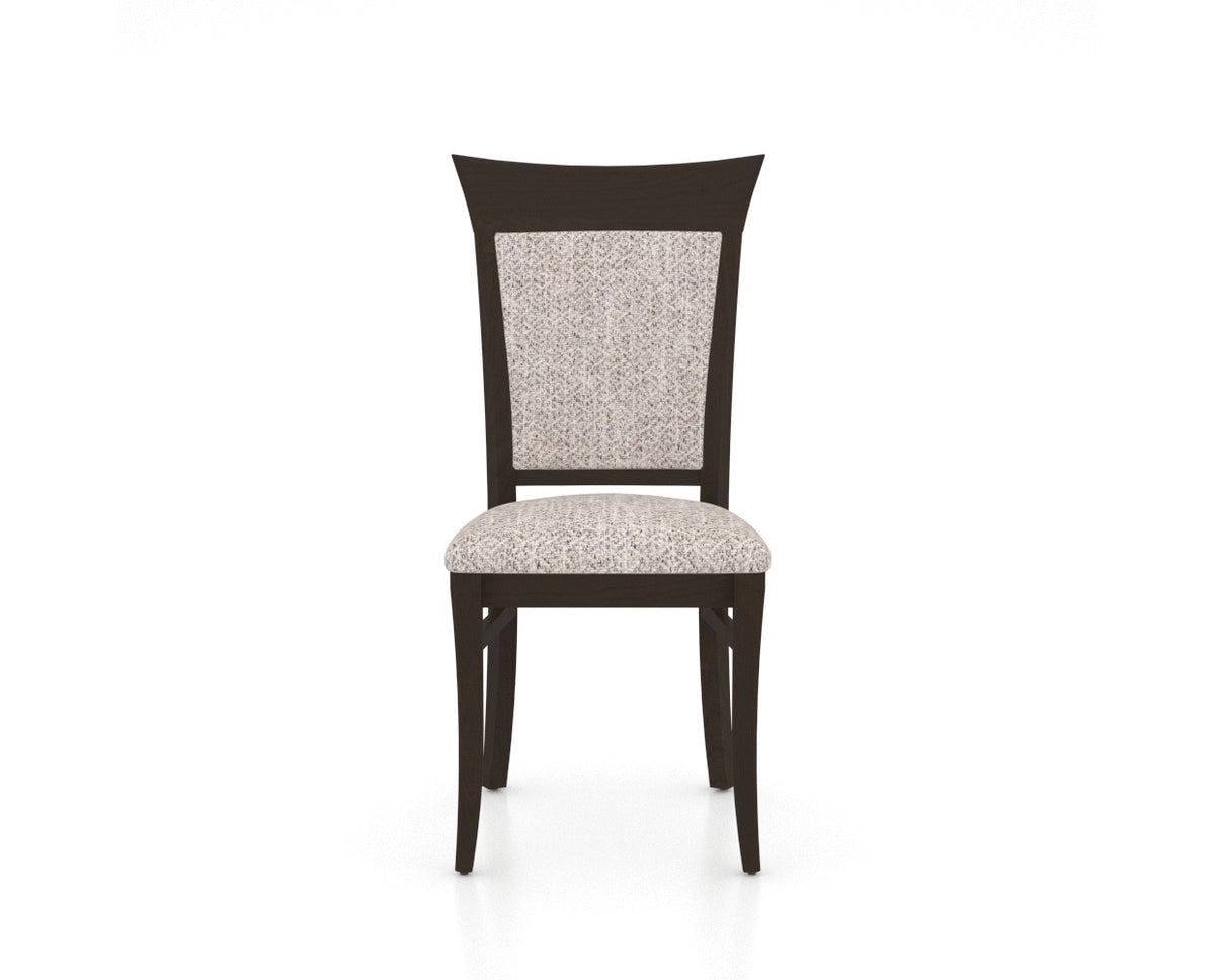 Canadel Jess Too Dining Chair in Davy's Grey, FP Crypton®, front view