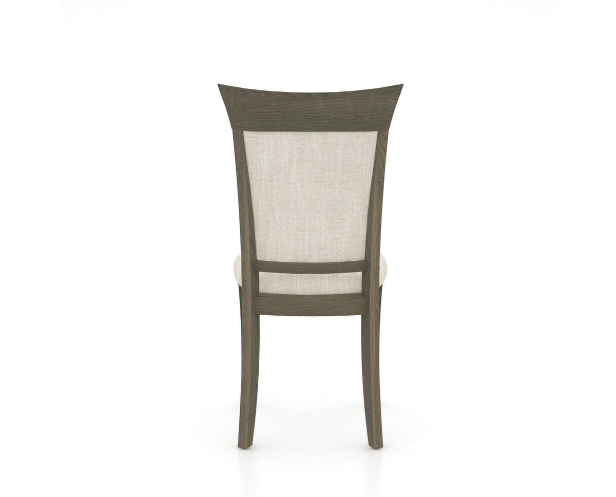 Canadel Jess Too Dining Chair in Shadow, FT InsideOut®, back view