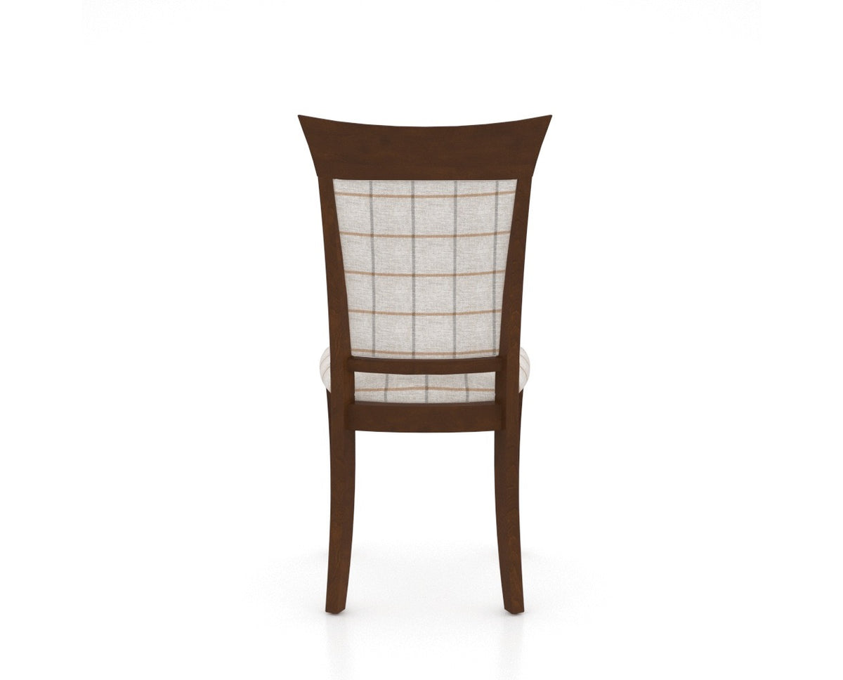 Canadel Jess Too Dining Chair in Cognac Washed, OZ Fabric, back view