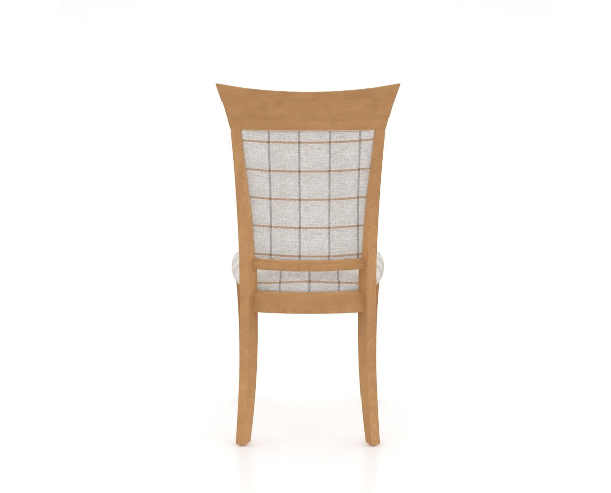 Canadel Jess Too Dining Chair in Caramel Washed, OZ Fabric, back view