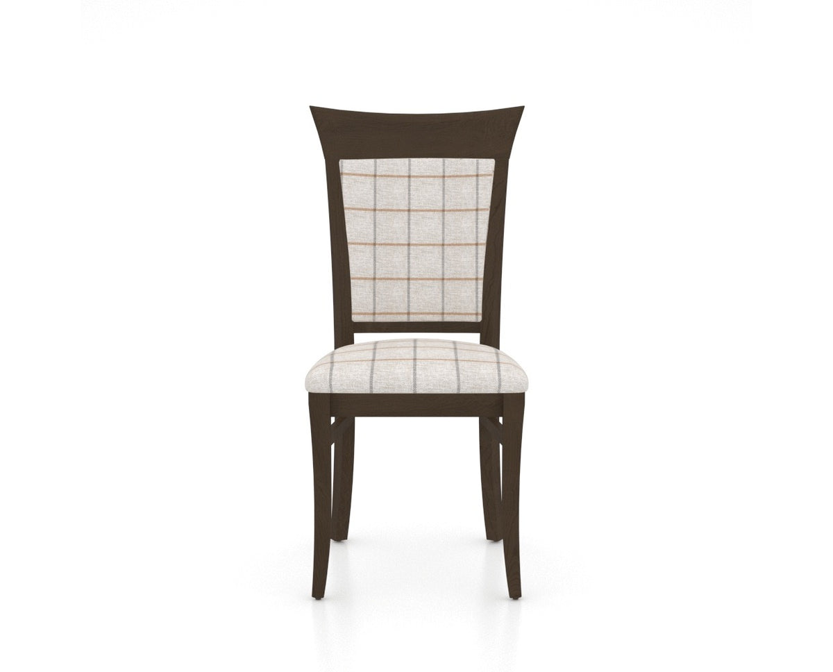 Canadel Jess Too Dining Chair in Hazelnut Washed, OZ Fabric, front view
