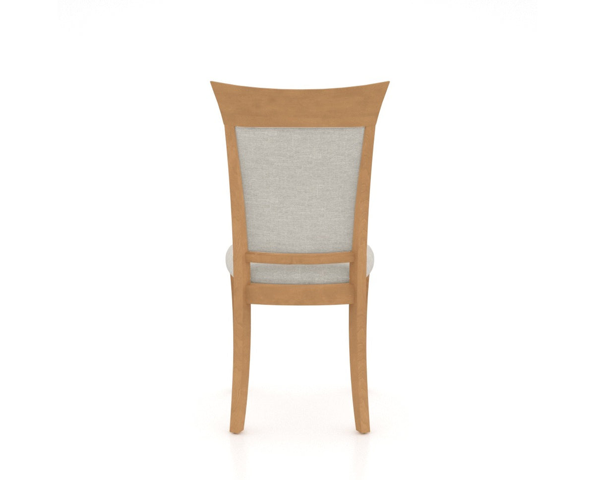 Canadel Jess Too Dining Chair in Caramel Washed, TB Fabric, back view