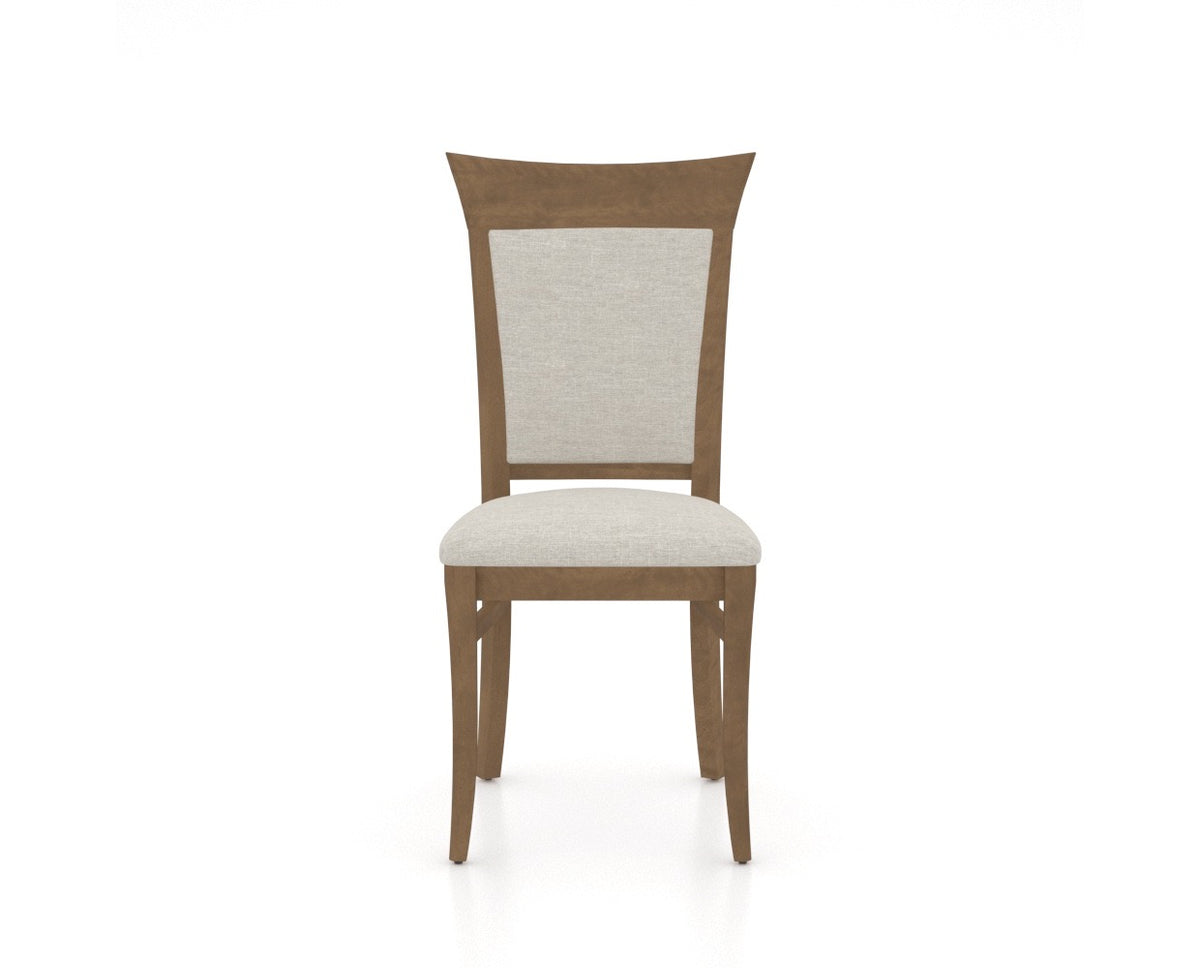 Canadel Jess Too Dining Chair in Pecan Washed, TB Fabric, front view