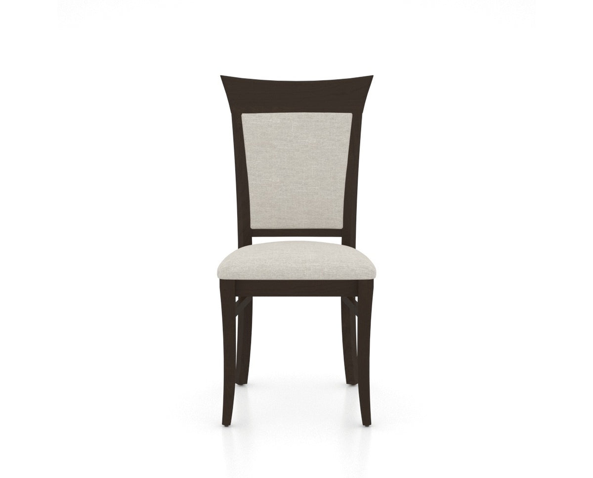 Canadel Jess Too Dining Chair in Davy's Grey, TB Fabric, front view
