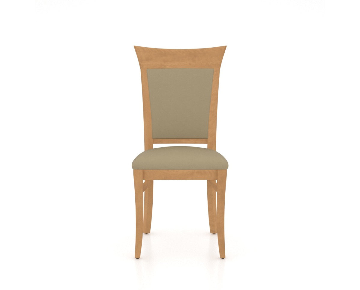 Canadel Jess Too Dining Chair in Caramel Washed, XY Faux Leather, front view