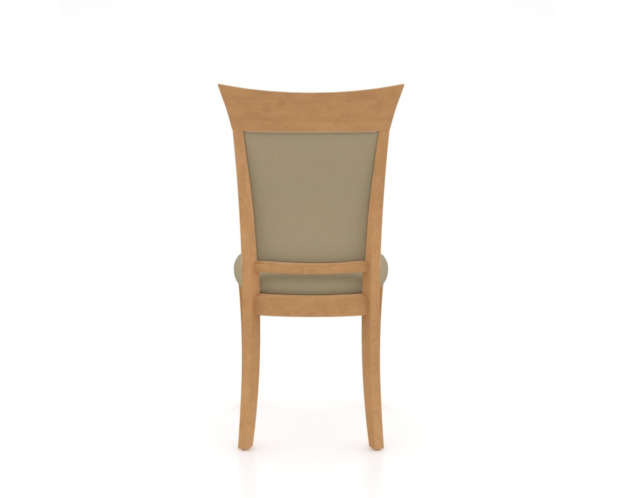 Canadel Jess Too Dining Chair in Caramel Washed, XY Faux Leather, back view