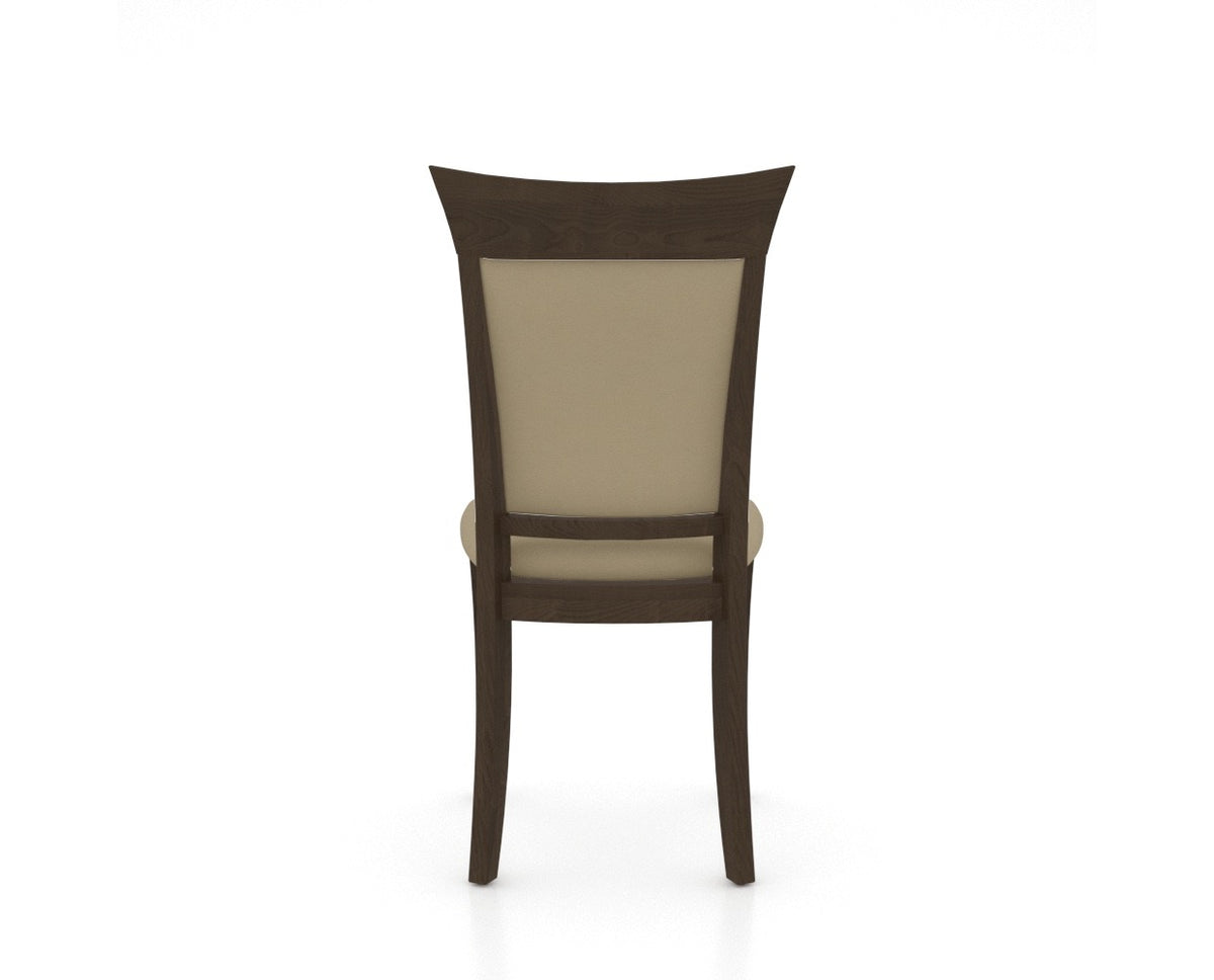 Canadel Jess Too Dining Chair in Hazelnut Washed, XY Faux Leather, back view