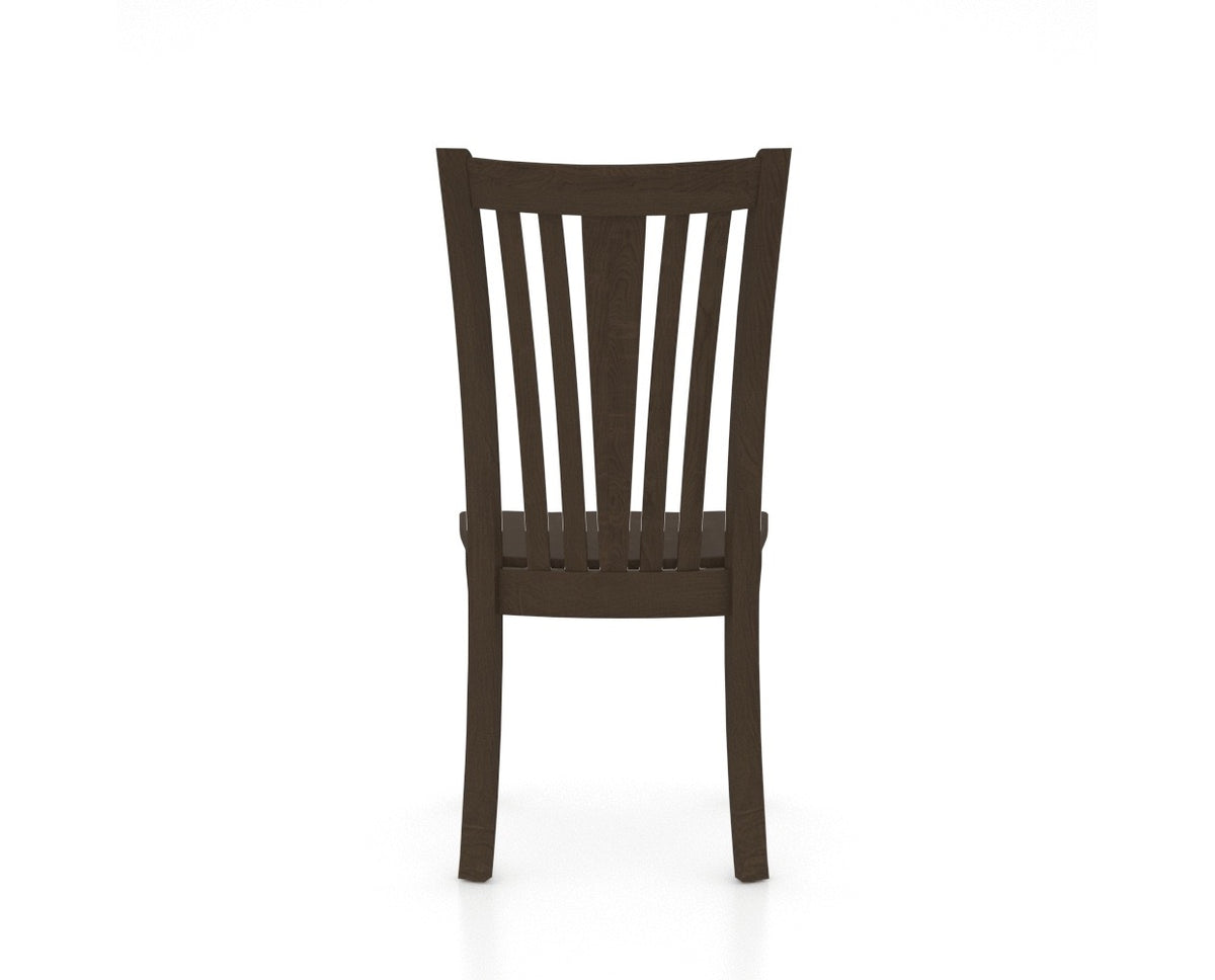 Canadel Flare Dining Chair in Hazelnut Washed, back view