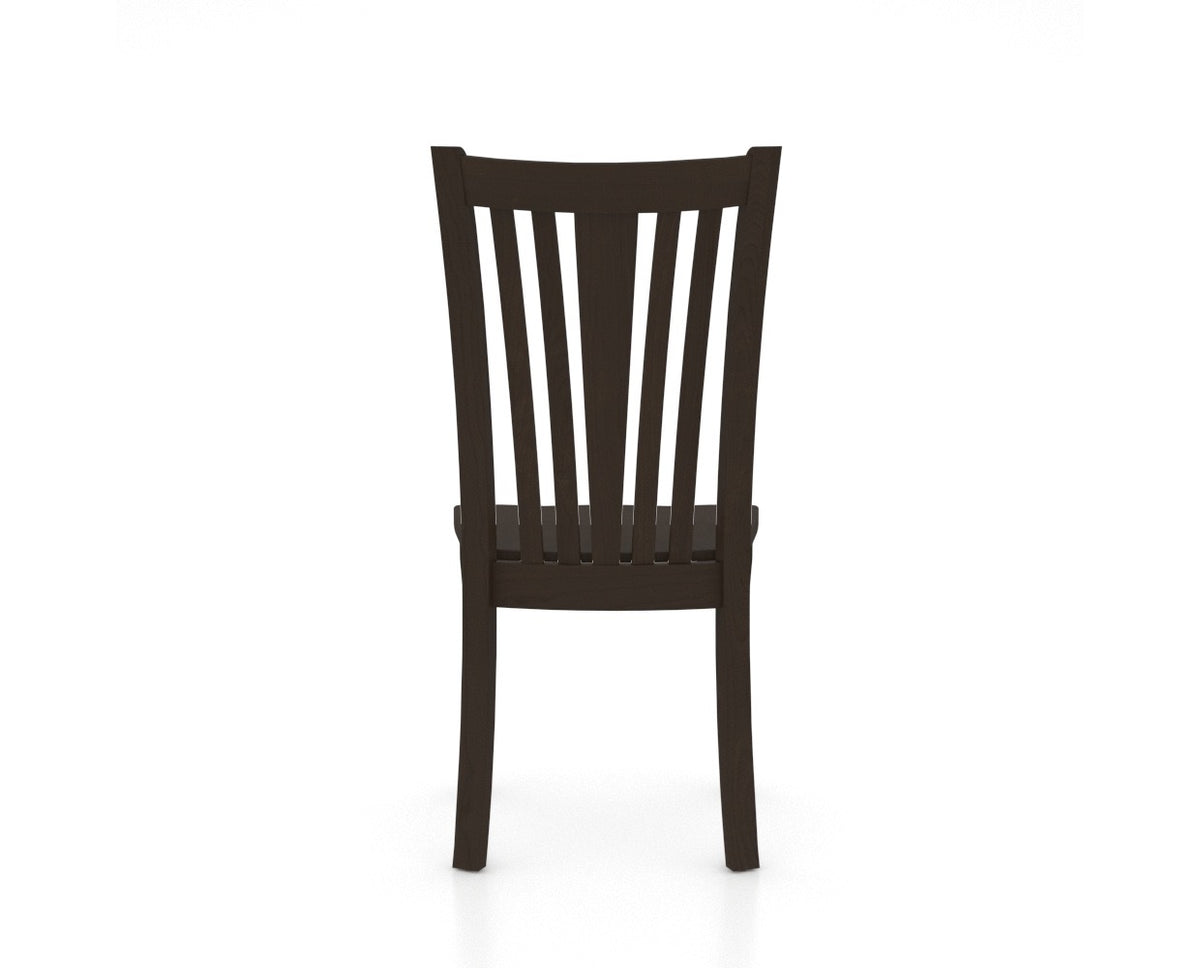 Canadel Flare Dining Chair in Davy's Grey, back view