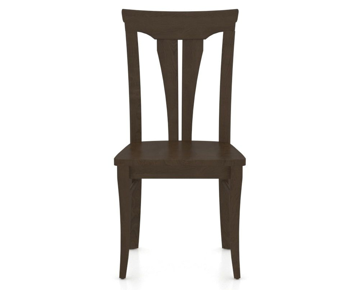 Canadel Dining Chair 0391 in Wood Seat and 29 Hazelnut Washed, front view