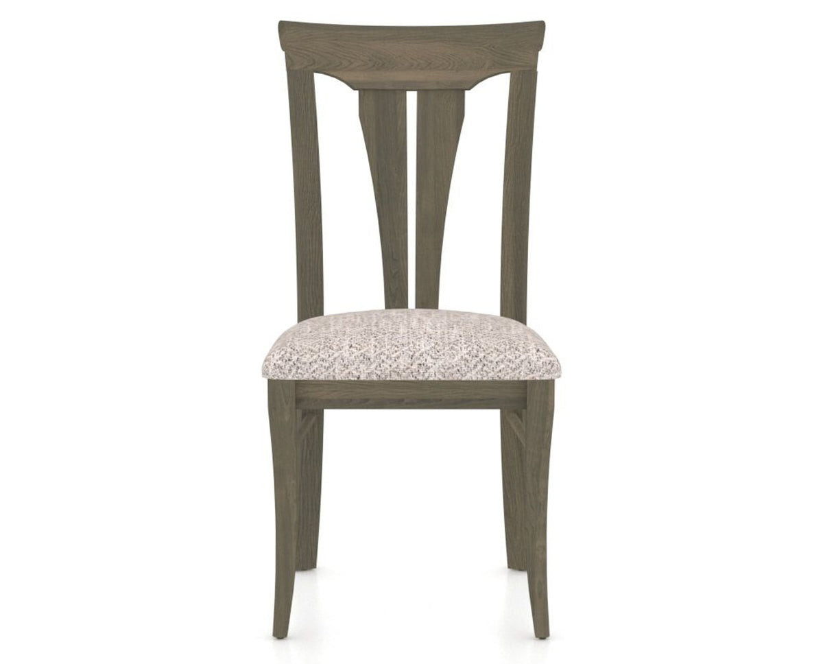 Canadel Dining Chair 0391 in FP Crypton® and 08 Shadow, front view