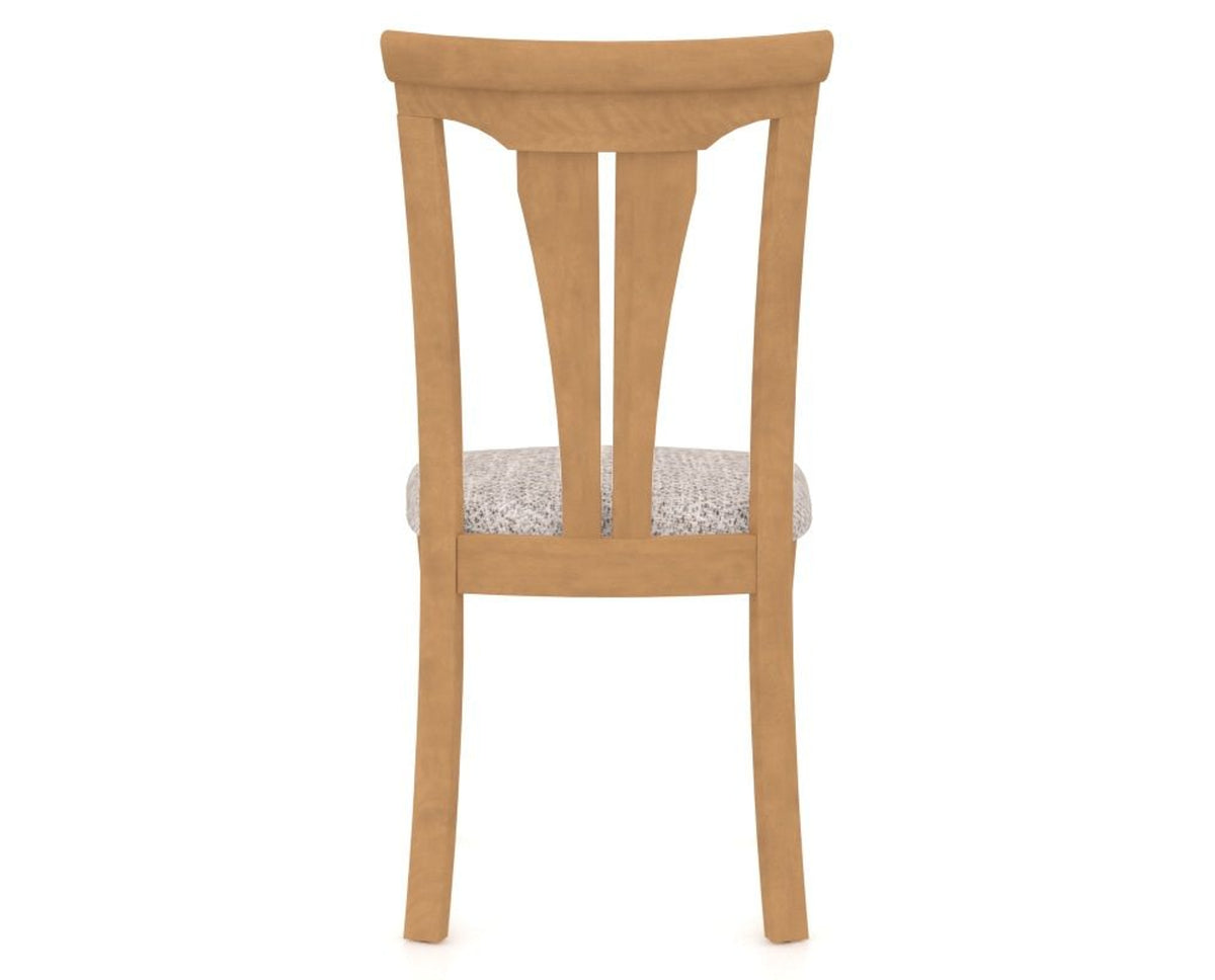 Canadel Dining Chair 0391 in FP Crypton® and 20 Caramel Washed, back view