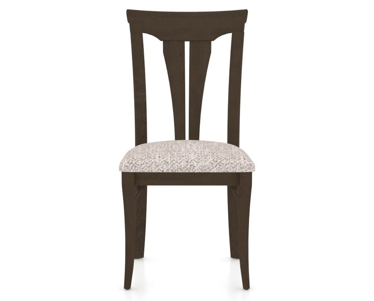 Canadel Dining Chair 0391 in FP Crypton® and 29 Hazelnut Washed, front view