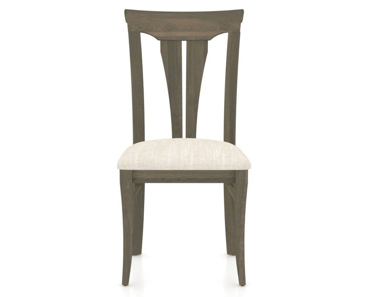Canadel Dining Chair 0391 in FT InsideOut® and 08 Shadow, front view