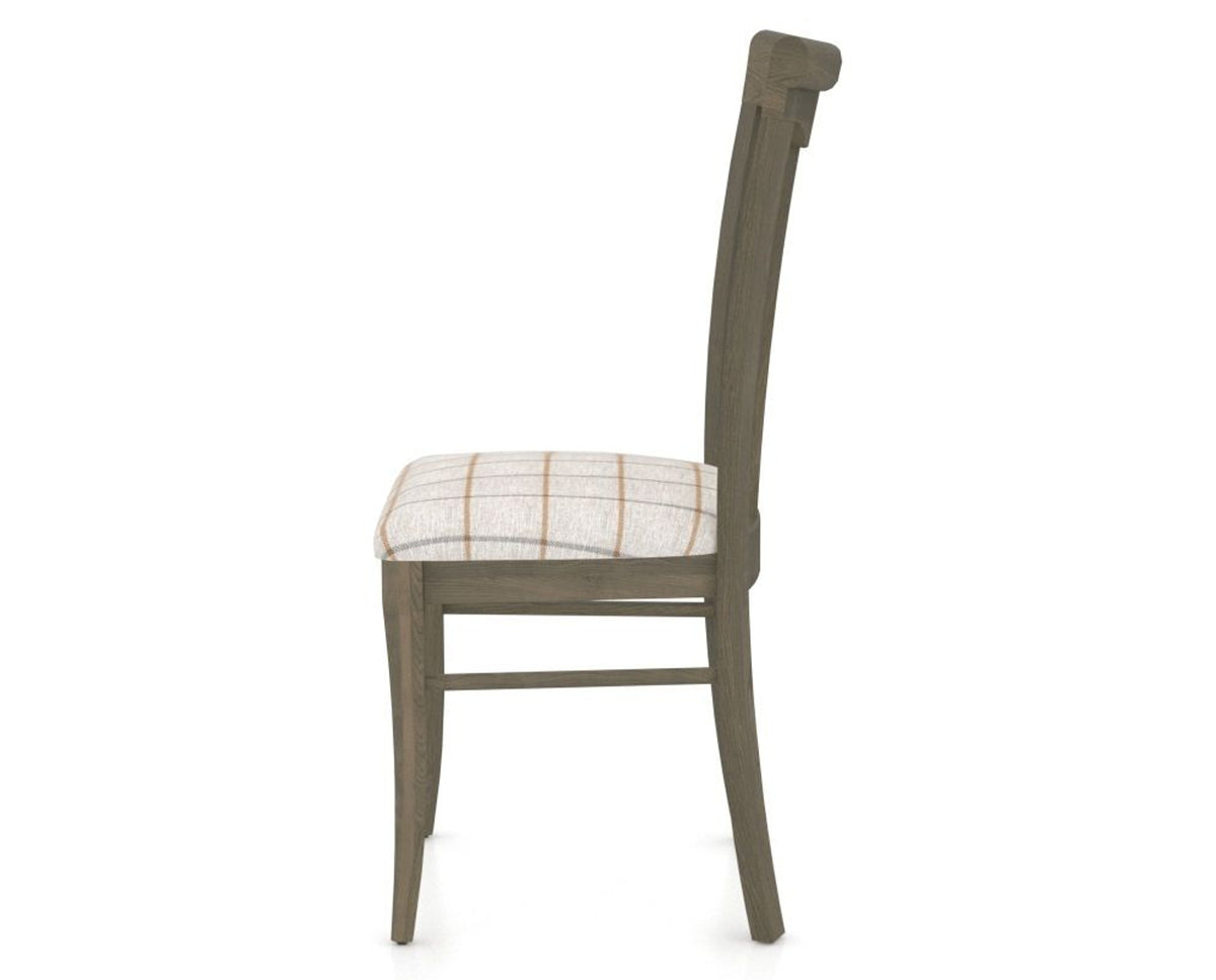 Canadel Dining Chair 0391 in OZ Fabric and 08 Shadow, side view