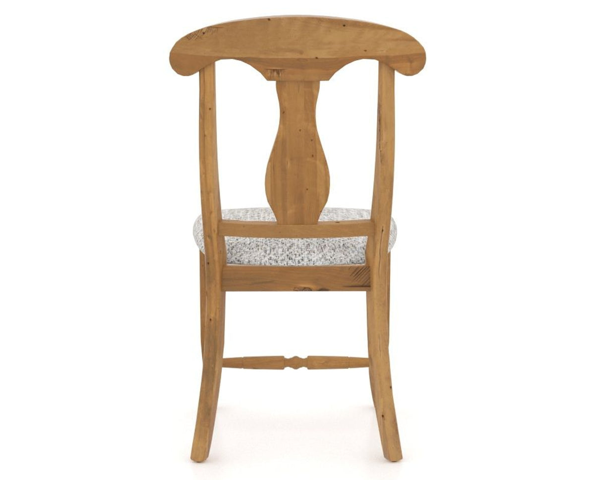 Canadel Champlain Dining Chair 0600 in FP Crypton® and 01 Honey Washed, back view