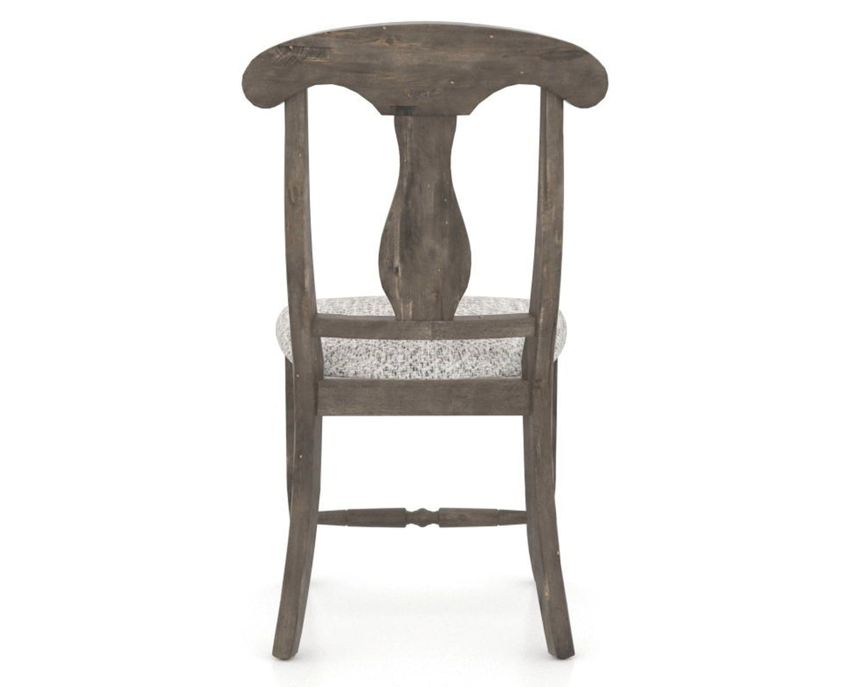 Canadel Champlain Dining Chair 0600 in FP Crypton® and 08 Shadow, back view
