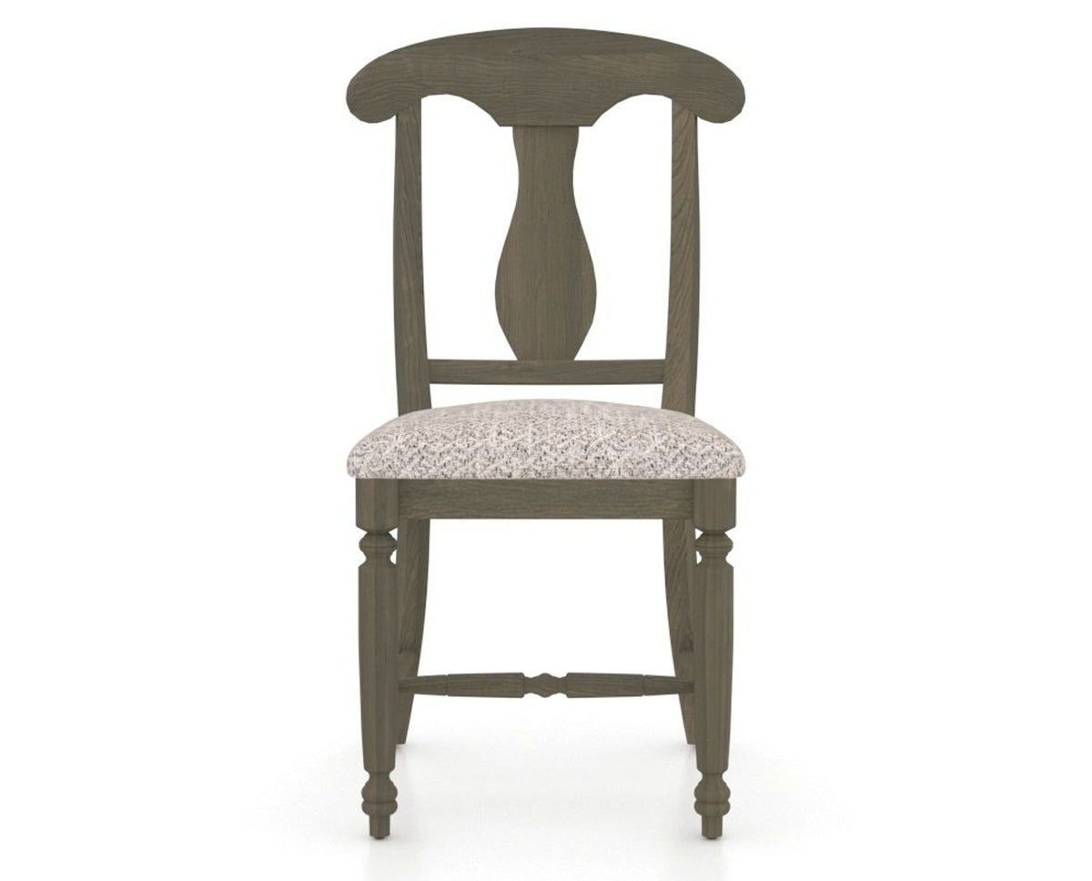 Canadel Dining Chair 0600 in FP Crypton® and 08 Shadow, front view
