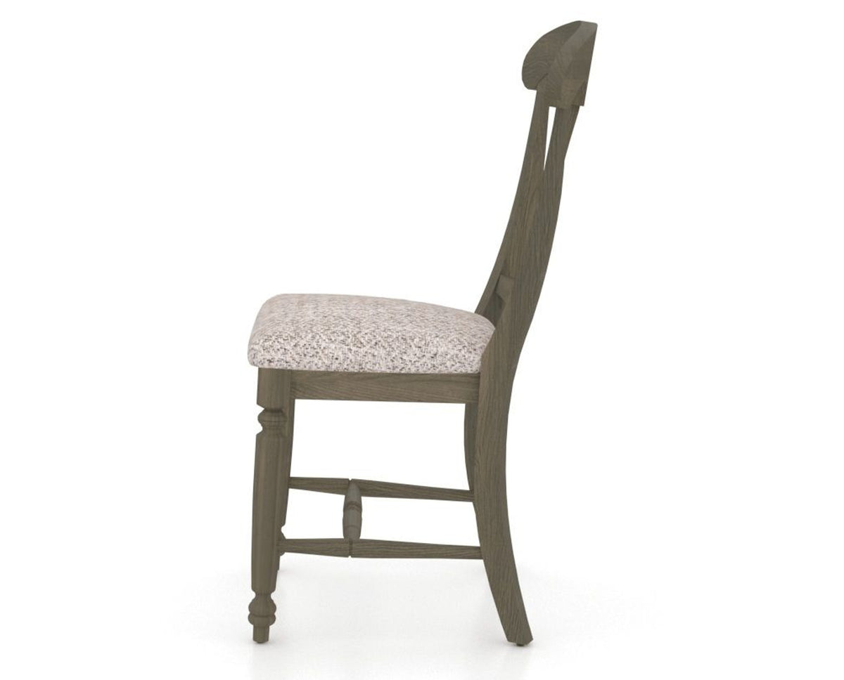 Canadel Dining Chair 0600 in FP Crypton® and 08 Shadow, side view