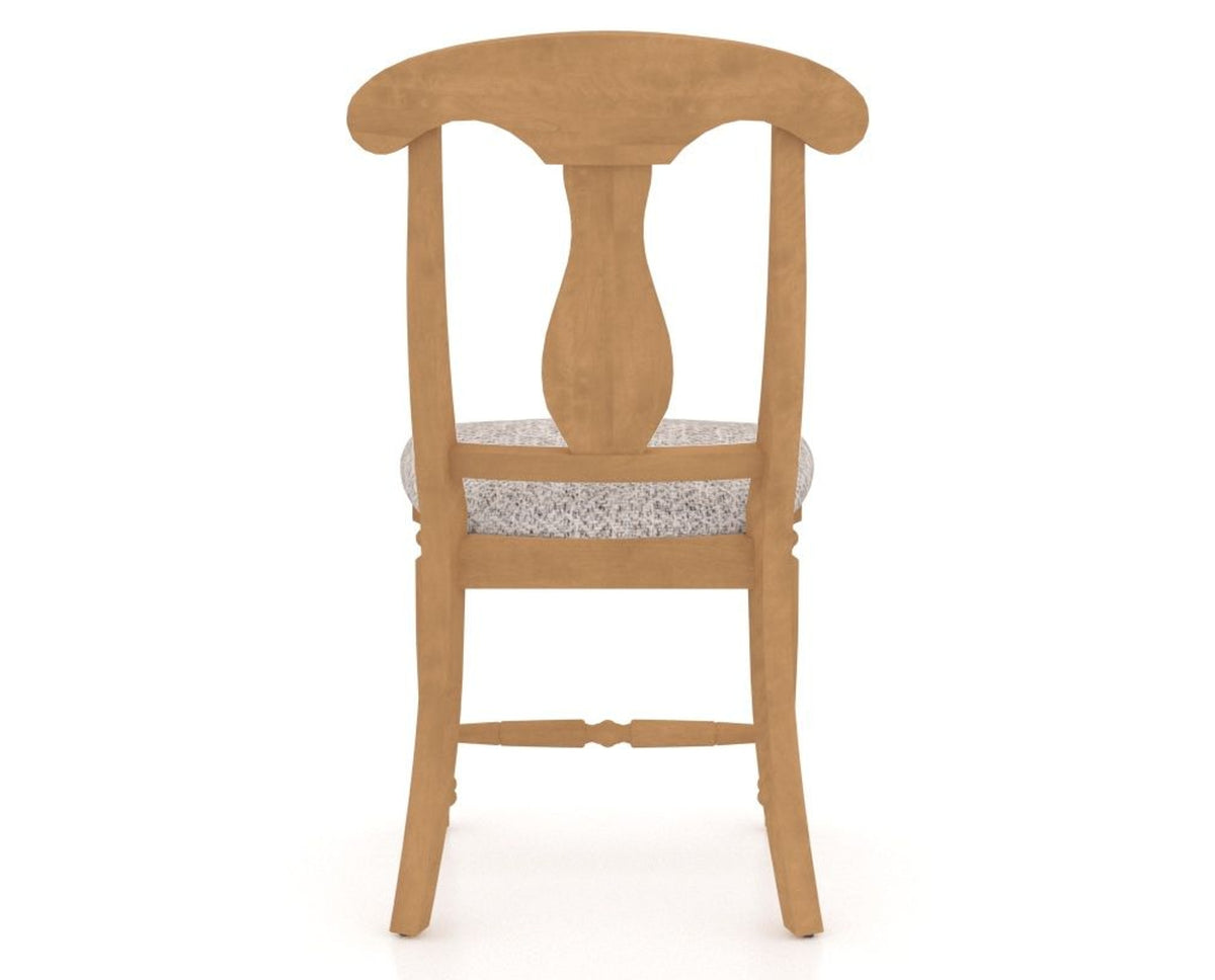 Canadel Dining Chair 0600 in FP Crypton® and 20 Caramel Washed, back view