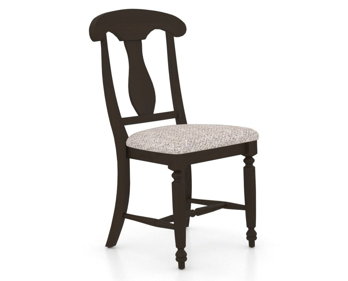 Canadel Dining Chair 0600 in FP Crypton® and 59 Davy's Grey, three-quarter view