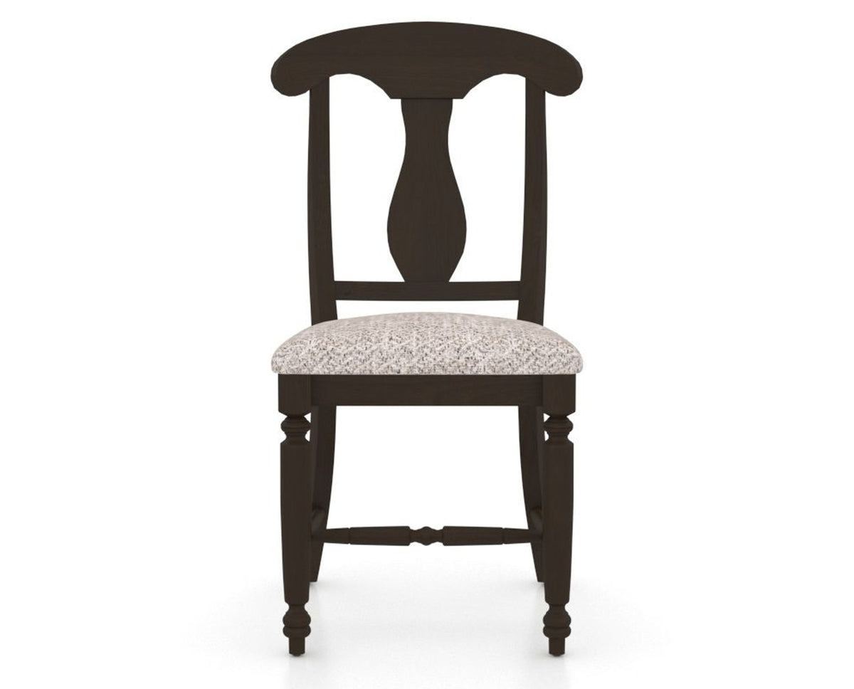 Canadel Dining Chair 0600 in FP Crypton® and 59 Davy's Grey, front view