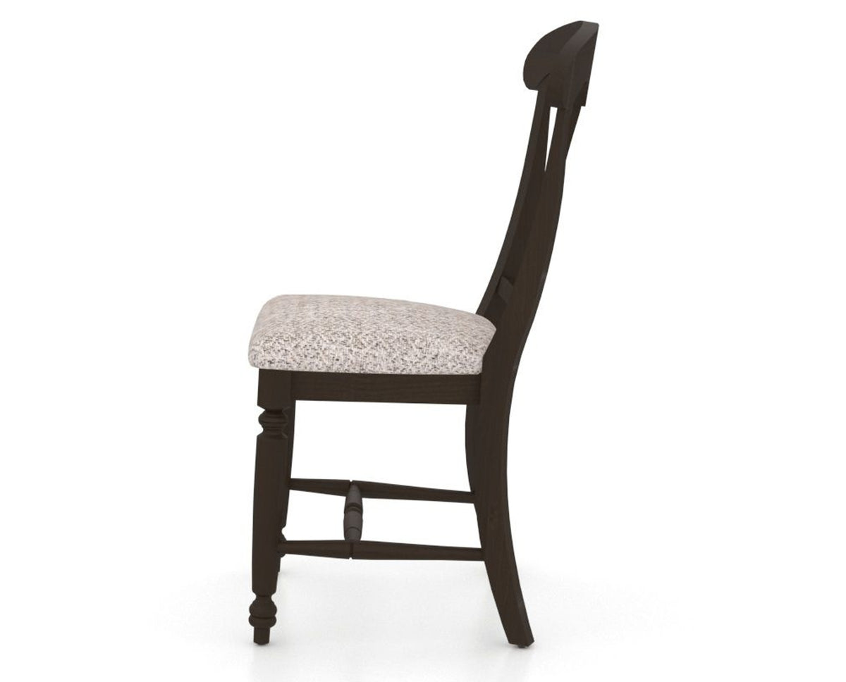 Canadel Dining Chair 0600 in FP Crypton® and 59 Davy's Grey, side view