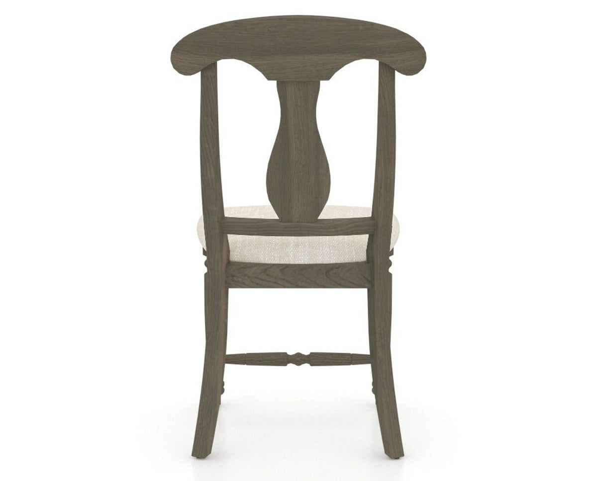 Canadel Dining Chair 0600 in FT InsideOut® and 08 Shadow, back view