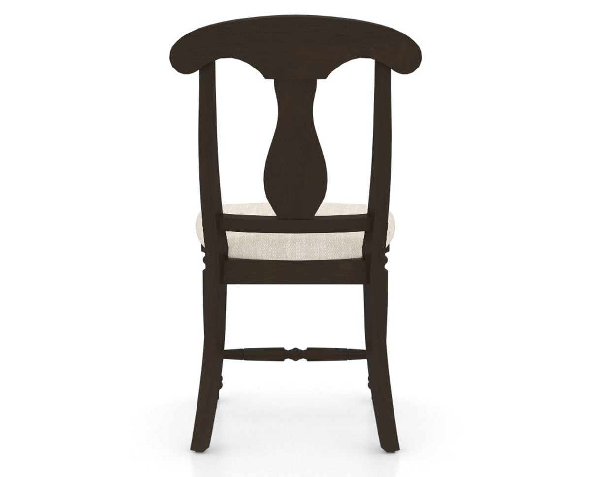Canadel Dining Chair 0600 in FT InsideOut® and 59 Davy's Grey, back view