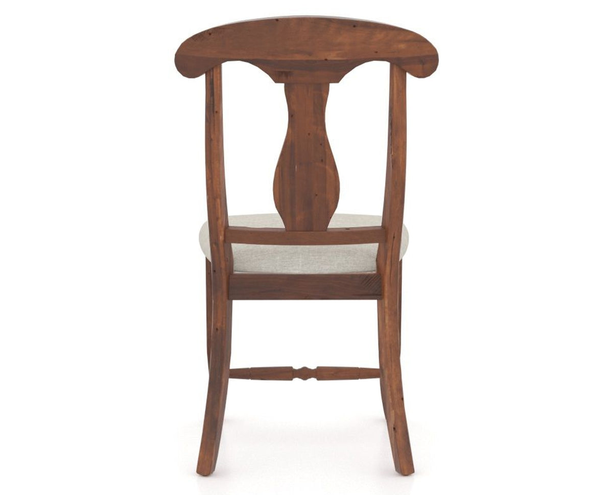 Canadel Champlain Dining Chair 0600 in TB Fabric and 33 Spice Washed, back view