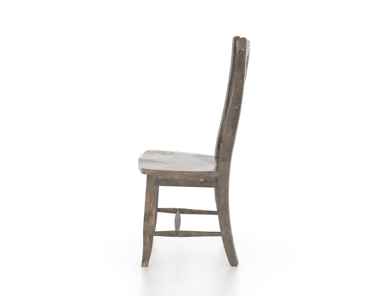 Canadel Champlain Lloyd Dining Chair in Shadow, side view