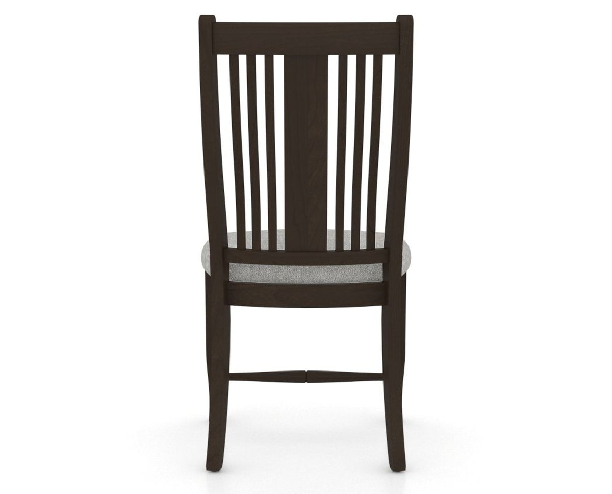 Canadel Dining Chair 2250 in 7C Fabric and 59 Davy's Grey, back view