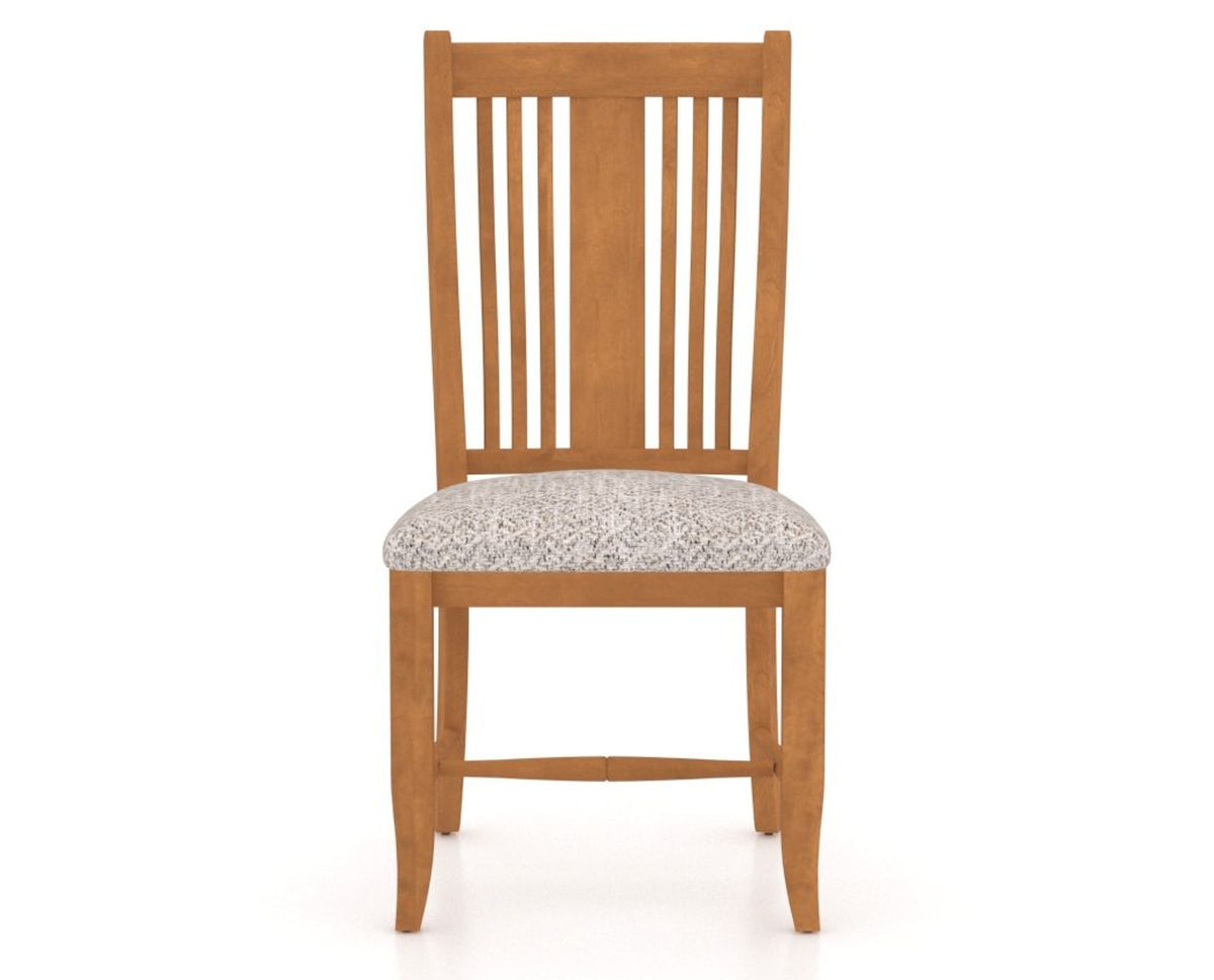 Canadel Dining Chair 2250 in FP Crypton® and 01 Honey Washed, front view