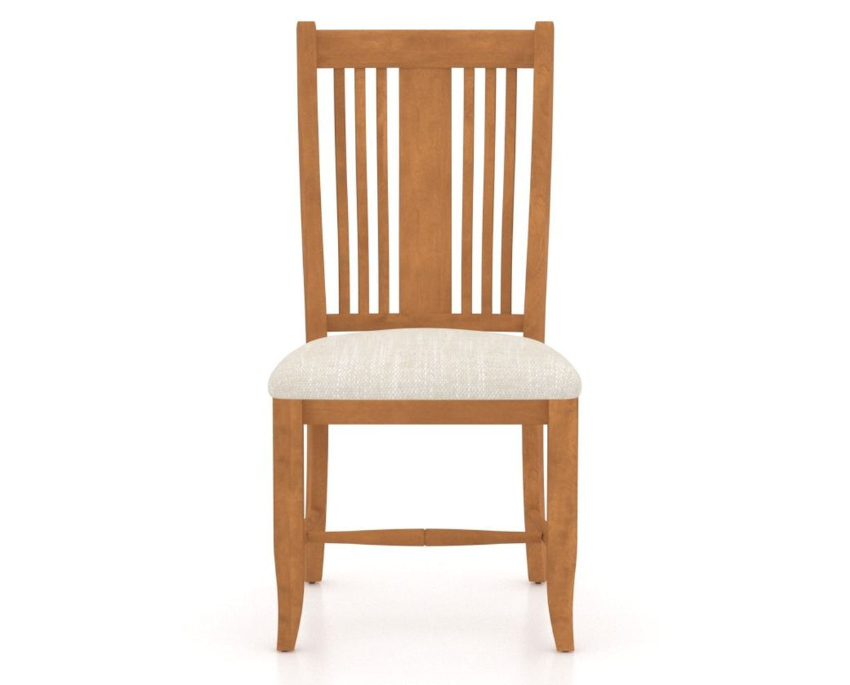 Canadel Dining Chair 2250 in FT InsideOut® and 01 Honey Washed, front view