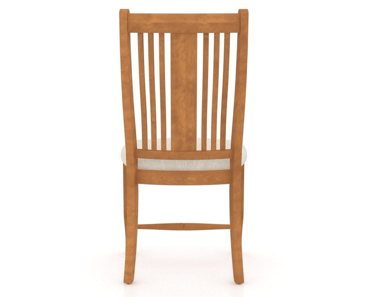 Canadel Dining Chair 2250 in FT InsideOut® and 01 Honey Washed, back view