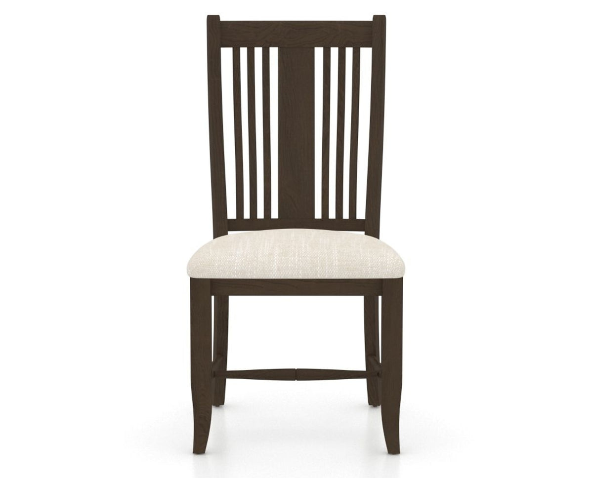 Canadel Dining Chair 2250 in FT InsideOut® and 29 Hazelnut Washed, front view