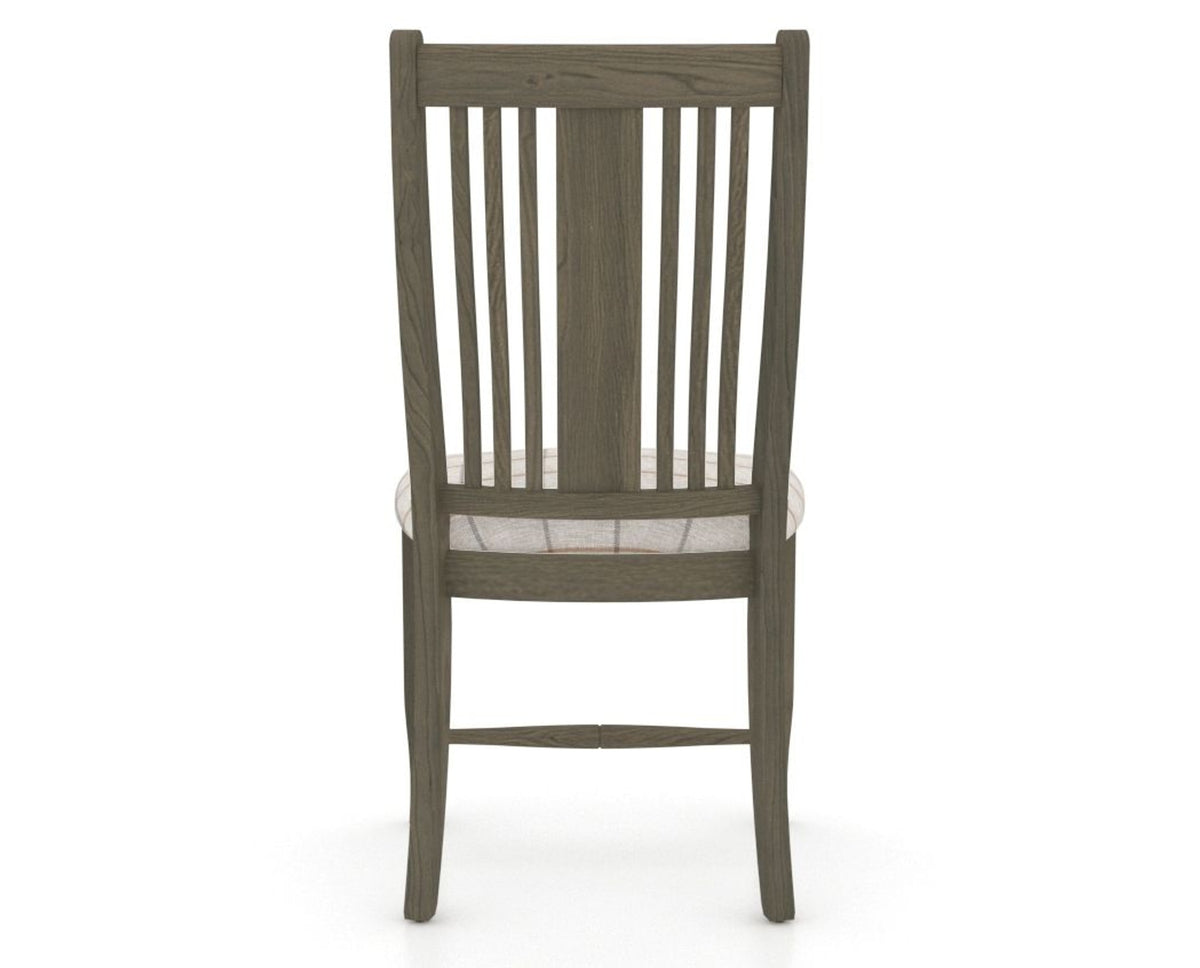 Canadel Dining Chair 2250 in OZ Fabric and 08 Shadow, back view
