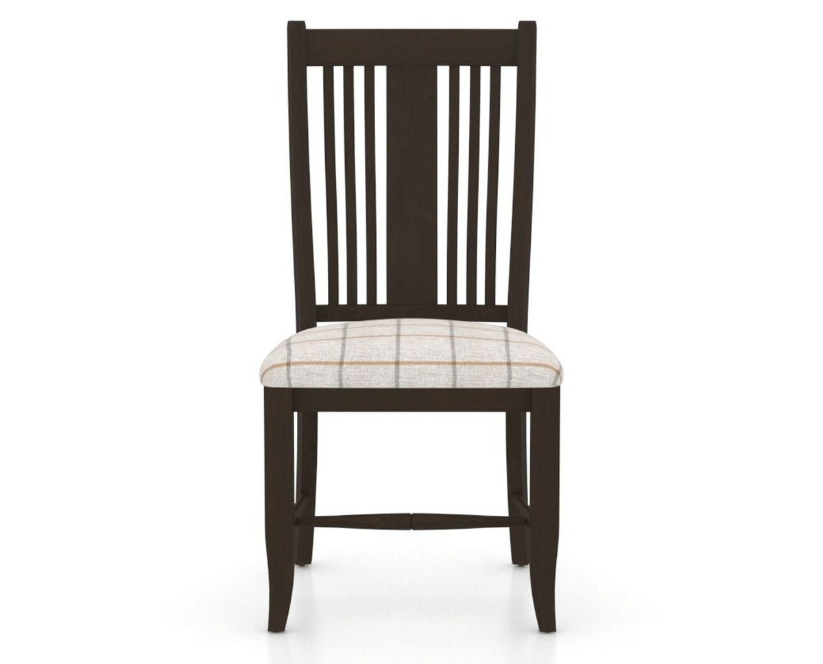 Canadel Dining Chair 2250 in OZ Fabric and 59 Davy's Grey, front view