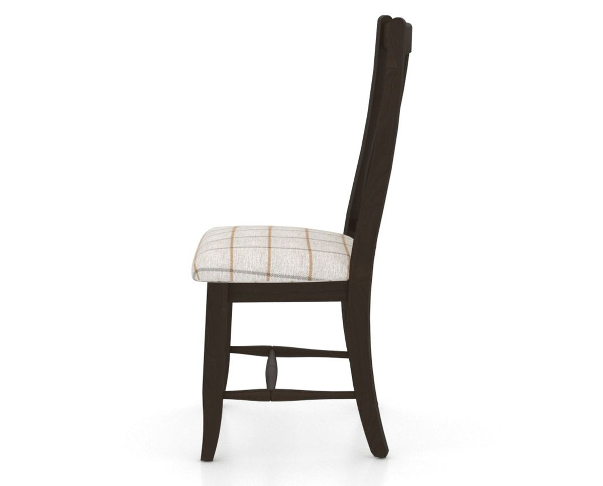 Canadel Dining Chair 2250 in OZ Fabric and 59 Davy's Grey, side view