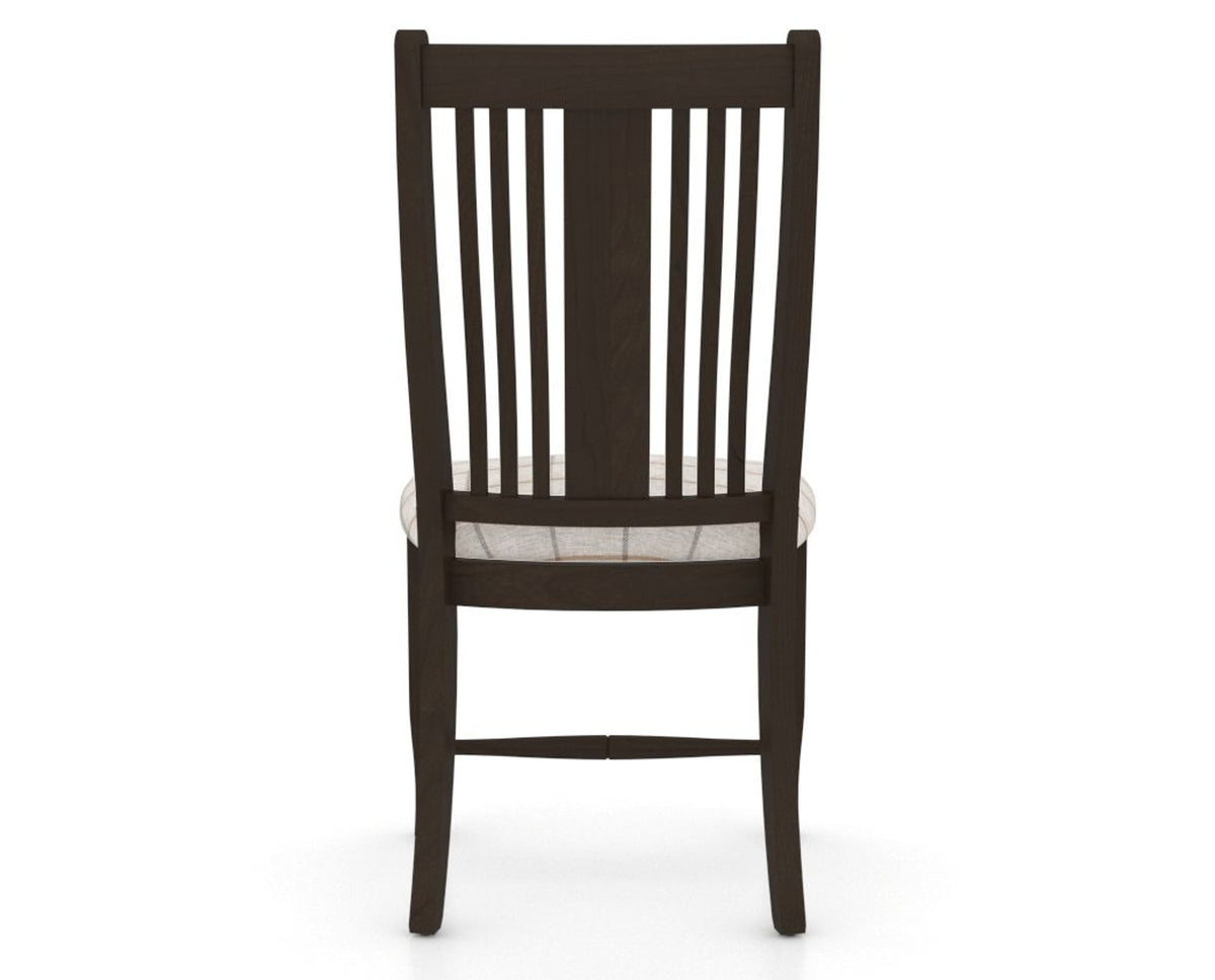 Canadel Dining Chair 2250 in OZ Fabric and 59 Davy's Grey, back view