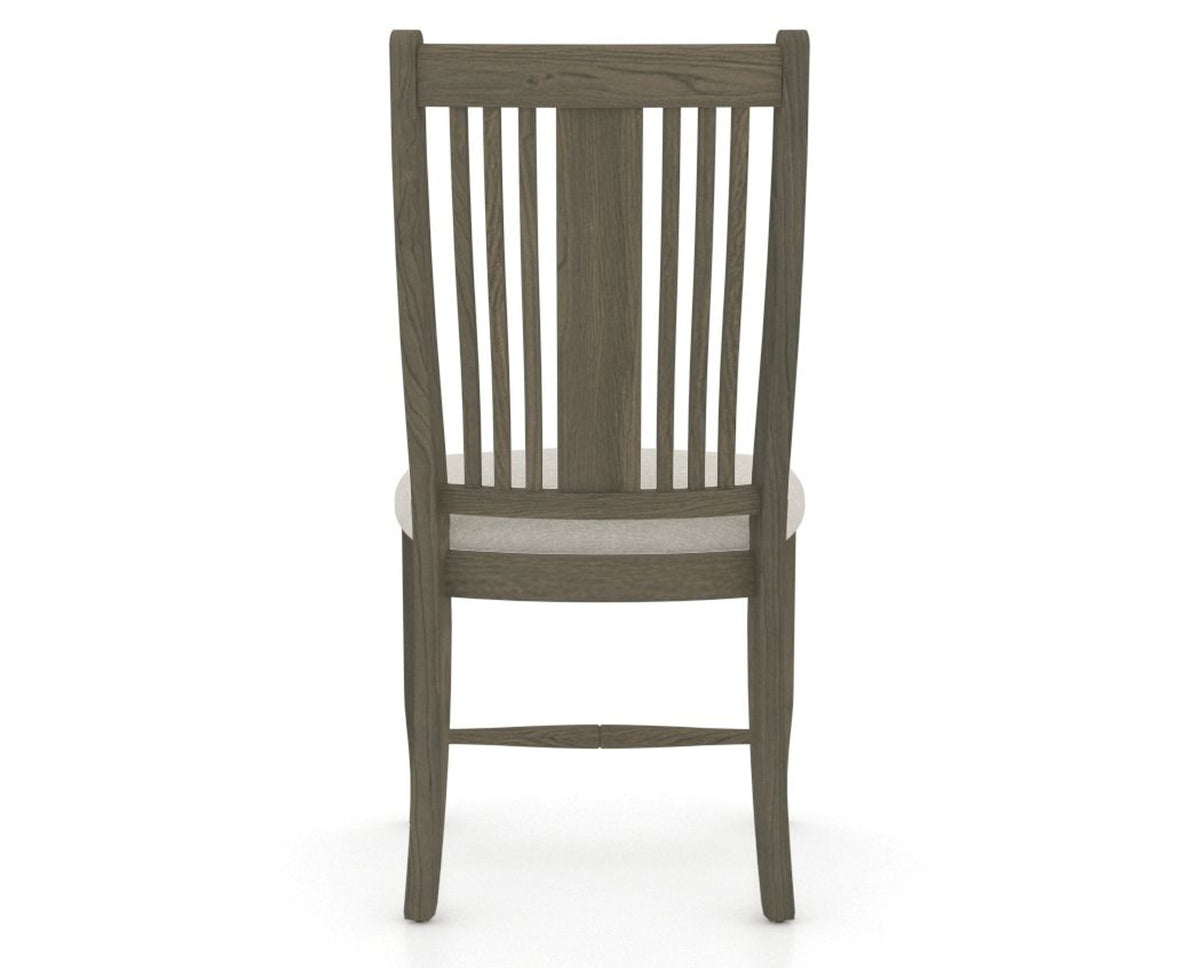 Canadel Dining Chair 2250 in TB Fabric and 08 Shadow, back view