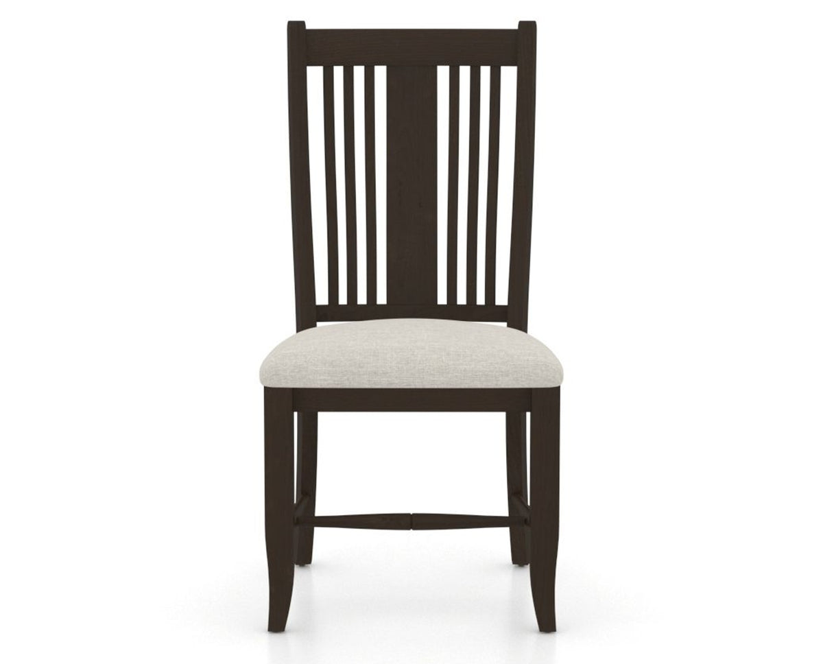 Canadel Dining Chair 2250 in TB Fabric and 59 Davy's Grey, front view