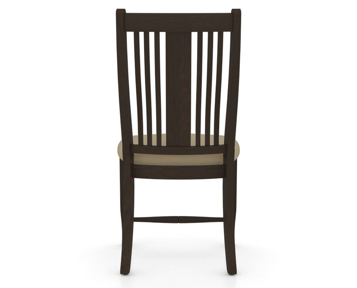 Canadel Dining Chair 2250 in XY Faux Leather and 59 Davy's Grey, back view